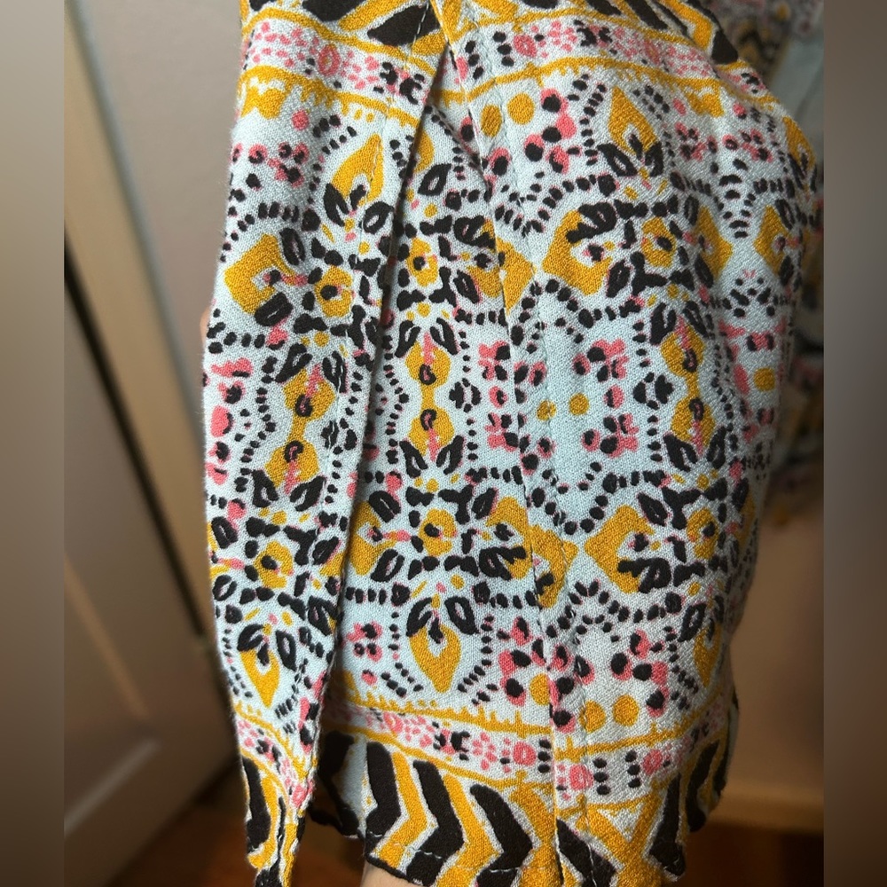 NWOT Free People Tegan Border Printed Mini Dress 4 - Picture 4 of 13
